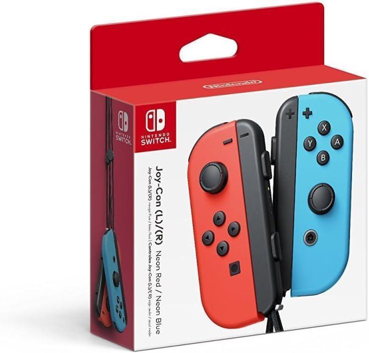 Nintendo Joy Cons Wireless Controller for Nintendo Neon Red Neon Blue - Gamez Geek