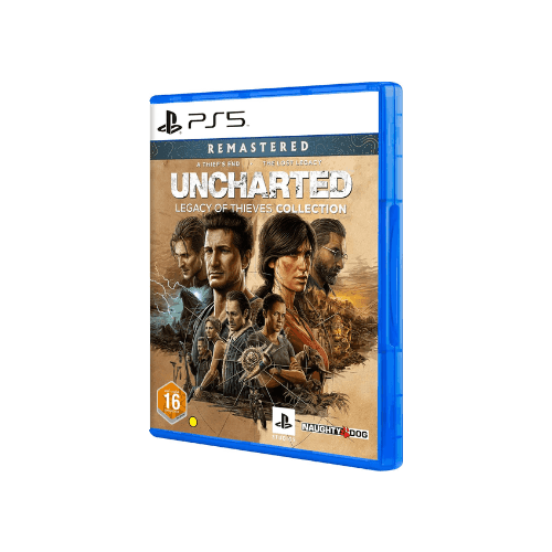 Sony Playstation 5 Disc Console International Version with Extra Pulse 3D Wireless Headset Purple Dualsense Wireless Controller and Uncharted Legacy of Thieves Collection PS5 - Gamez Geek