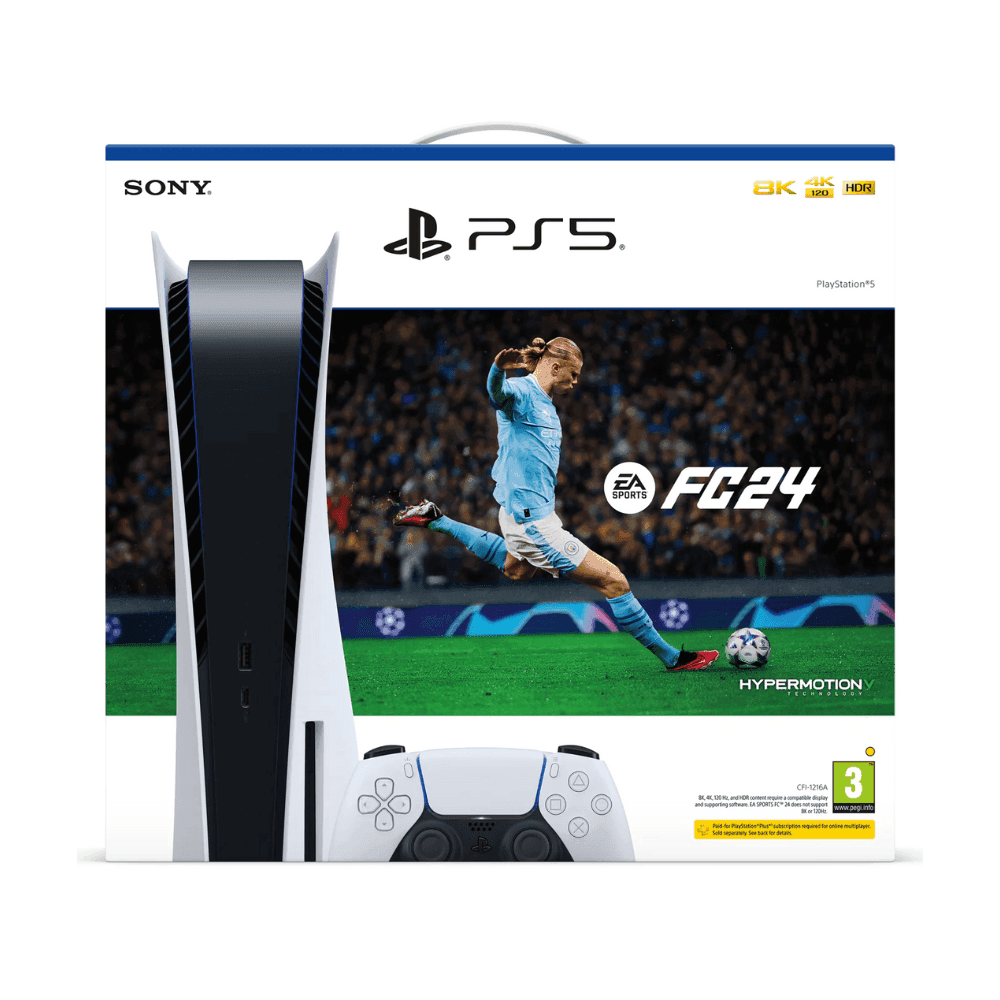 Sony PlayStation PS5 Disc Console with FC 24 PS5 UAE Version - Gamez Geek