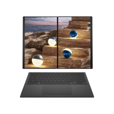 ASUS Zenbook DUO UX8407AA Copilot+ Laptop 14 Inch 3K OLED 144Hz Touch Display Intel Core Ultra 7 355 32GB RAM 1TB SSD Intel Graphics English Arabic Keyboard Windows 11 Moher Gray 1 Year Warranty | UX8407AA-U9321W.