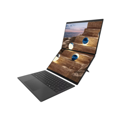 ASUS Zenbook DUO UX8407AA Copilot+ Laptop 14 Inch 3K OLED 144Hz Touch Display Intel Core Ultra 7 355 32GB RAM 1TB SSD Intel Graphics English Arabic Keyboard Windows 11 Moher Gray 1 Year Warranty | UX8407AA-U9321W.
