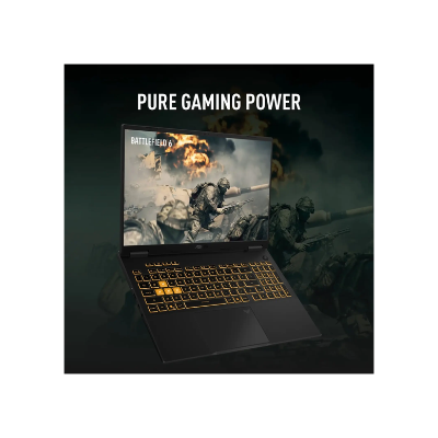 Asus TUF 16 Gaming 2026 Laptop Intel Core i7-14650HX 16 Inch WUXGA 512GB SSD 16GB RAM 8GB NVIDIA GeForce RTX 5050 GPU Windows 11 Home English Arabic Keyboard Off Black Middle East Version FX610JH-TU010W.