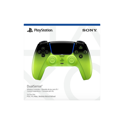 Sony PlayStation 5 Dual Sense Wireless Controller Haptic Feedback & Adaptive Triggers Bluetooth Built-in Mic Headset Jack & Speaker Built-in Battery & USB Type-C Remix Green