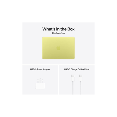 Apple 2026 MacBook Neo 13 Inch Laptop with A18 Pro chip Built for AI and Apple Intelligence Liquid Retina Display 8GB Unified Memory 256GB SSD Storage Silver MHFA4 UAE Version 1 Year Warranty.