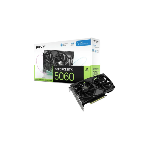 PNY NVIDIA GeForce RTX 5060 8GB OC Dual Fan Graphics Card
