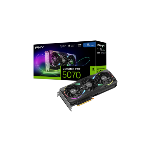 PNY GeForce RTX 5070 ARGB EPIC-X RGB OC Triple Fan Graphics Card,12GB GDDR7